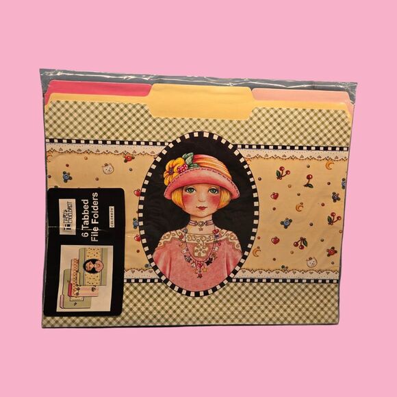 2004 Mary Engelbreit Charmed Life Y2K File Folders Vintage ME Princess Stickers - Picture 3 of 13